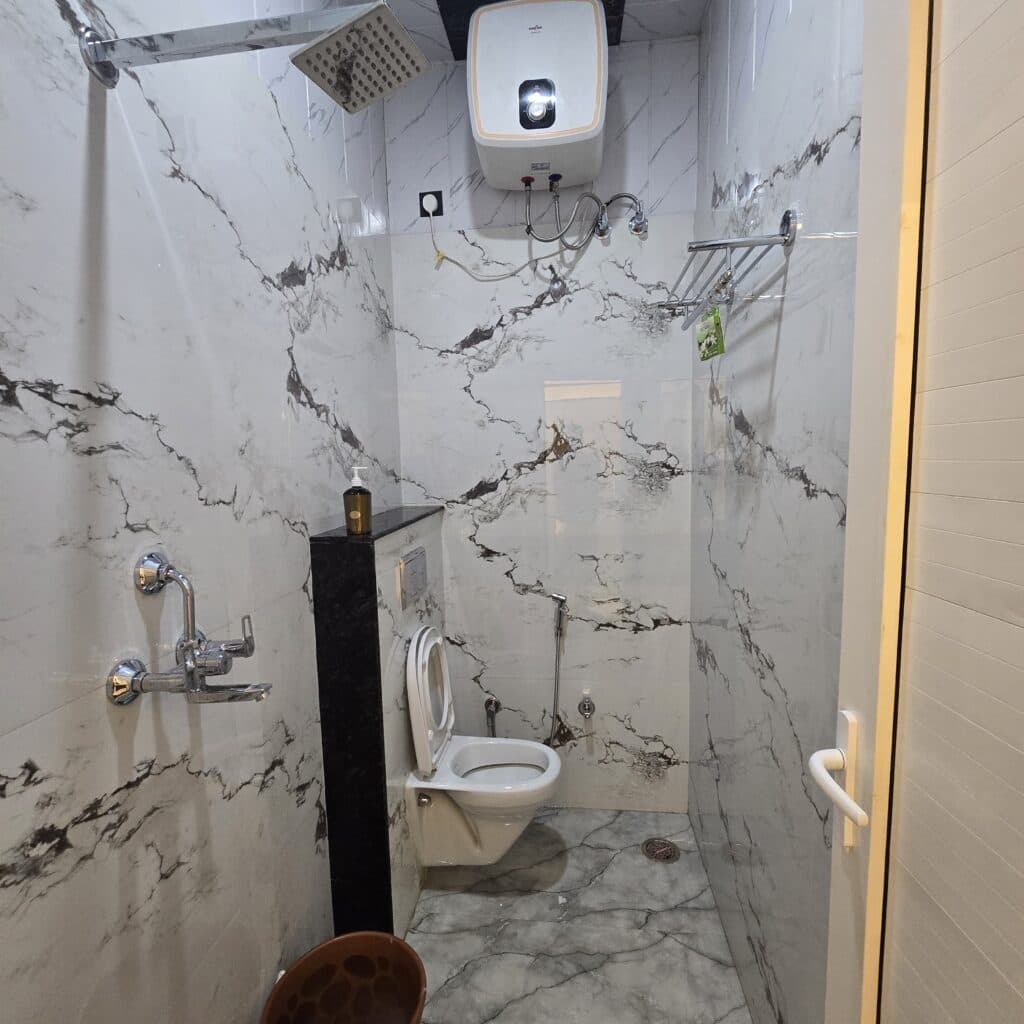 Modern reception area at Kashi Vishram Palace Varanasi